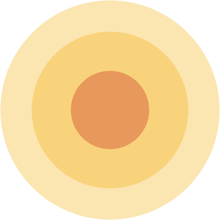 熱のつたわりを表現する円